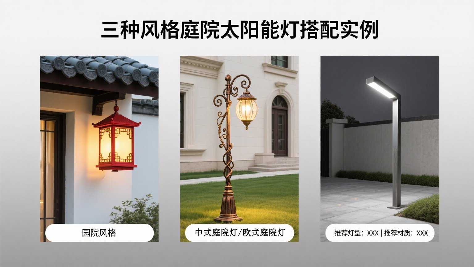 图片：三种风格搭配实例