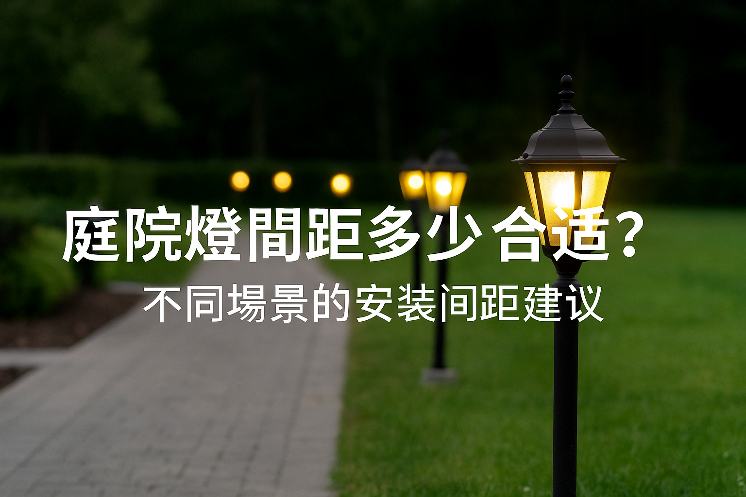 庭院灯间距主题图