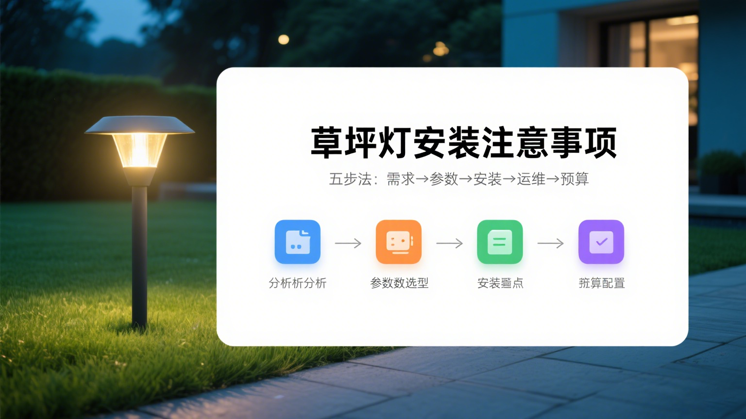 草坪灯安装注意事项 封面图