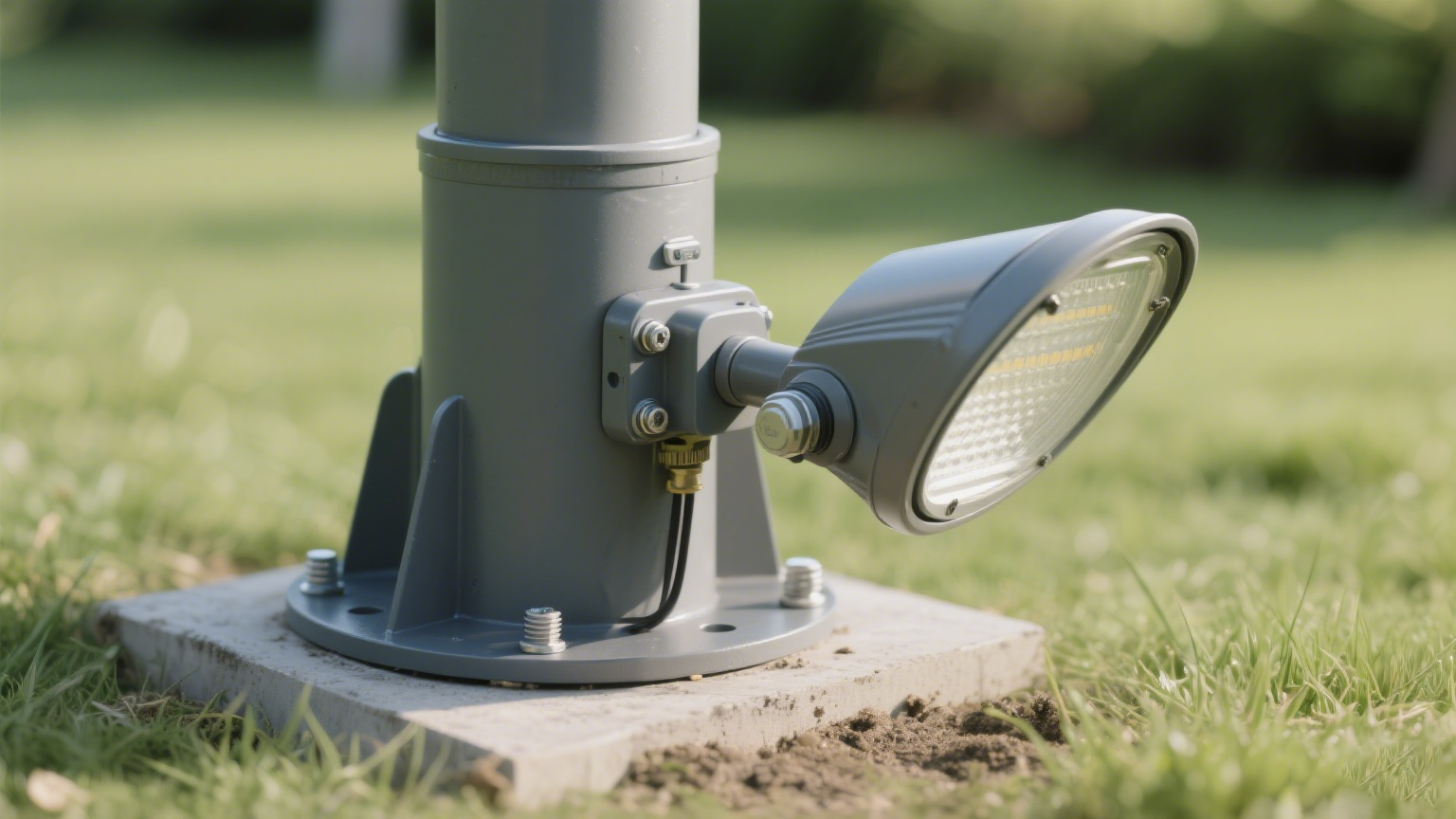 高杆庭院灯适用场景 参数示意